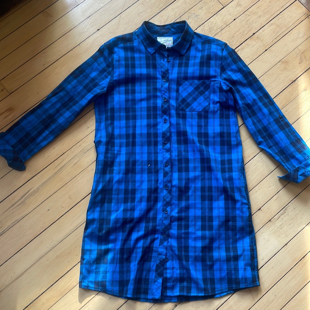 Blue Plaid Tunic